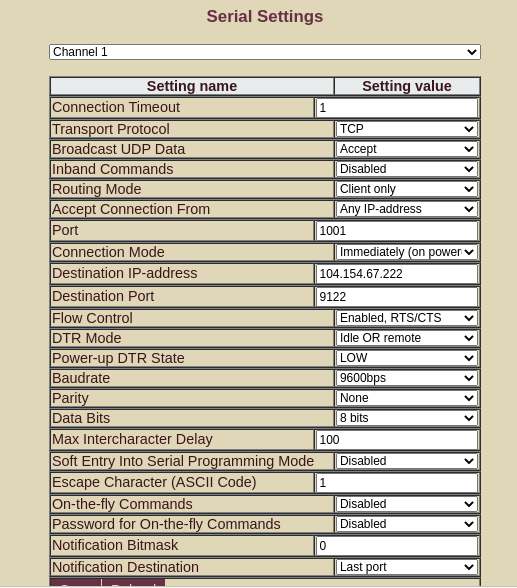 Integração Tibbo conversor serial IP Central de Ajuda Condlink