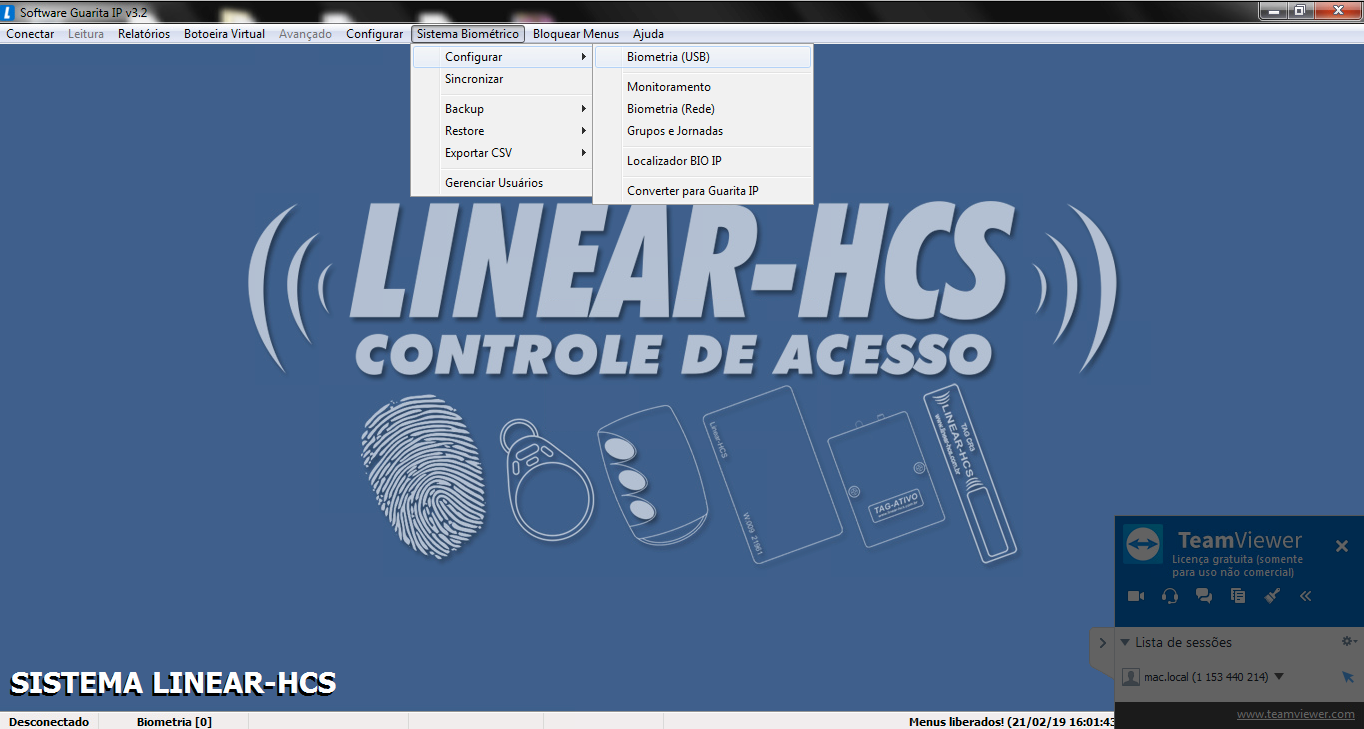 Controle De Acesso Ln5-n MF Linear-hcs